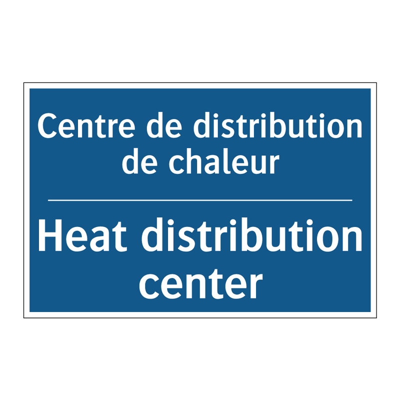 Centre de distribution de chaleur /.../ - Heat distribution center