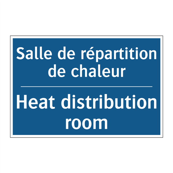 Salle de répartition de chaleur /.../ - Heat distribution room