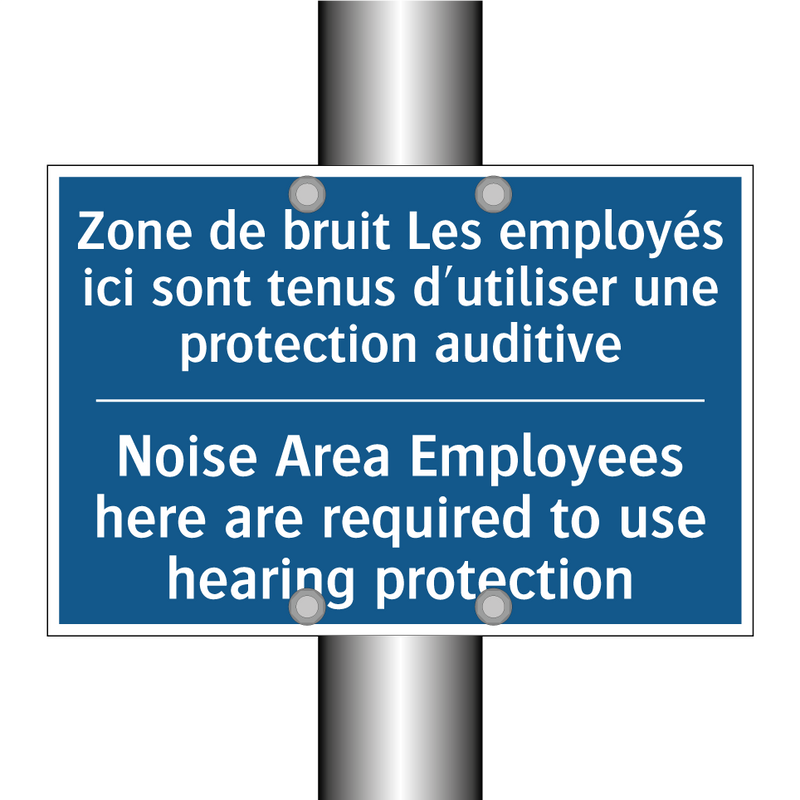 Zone de bruit Les employés ici  /.../ - Noise Area Employees here are  /.../