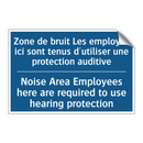 Zone de bruit Les employés ici  /.../ - Noise Area Employees here are  /.../