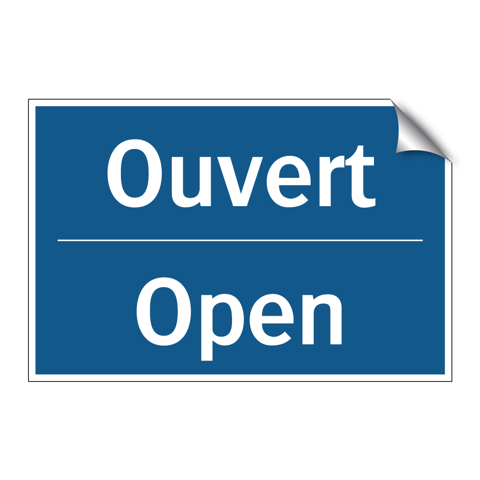 Ouvert - Open