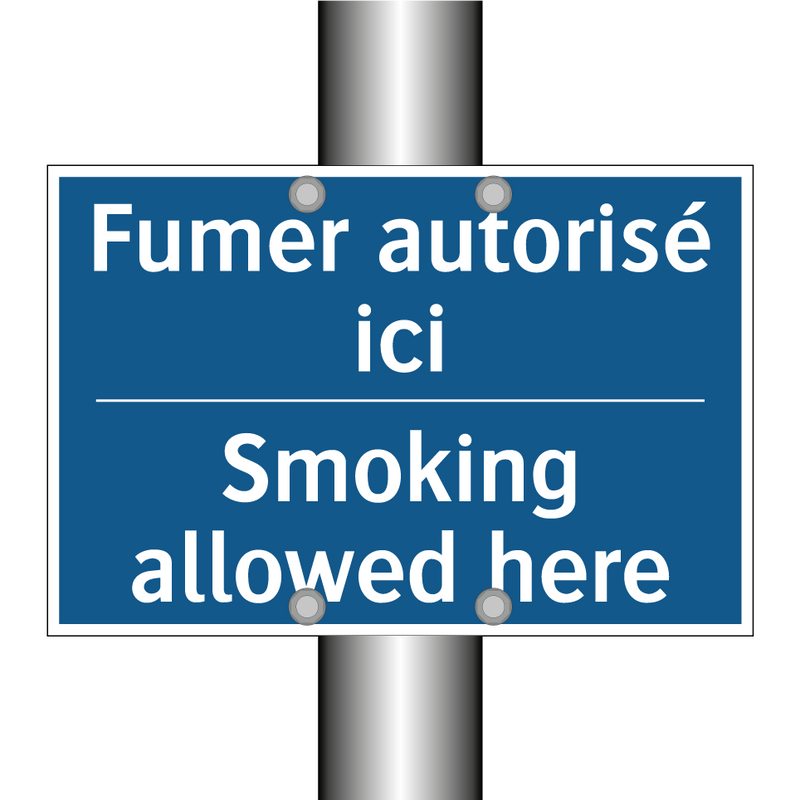 Fumer autorisé ici - Smoking allowed here