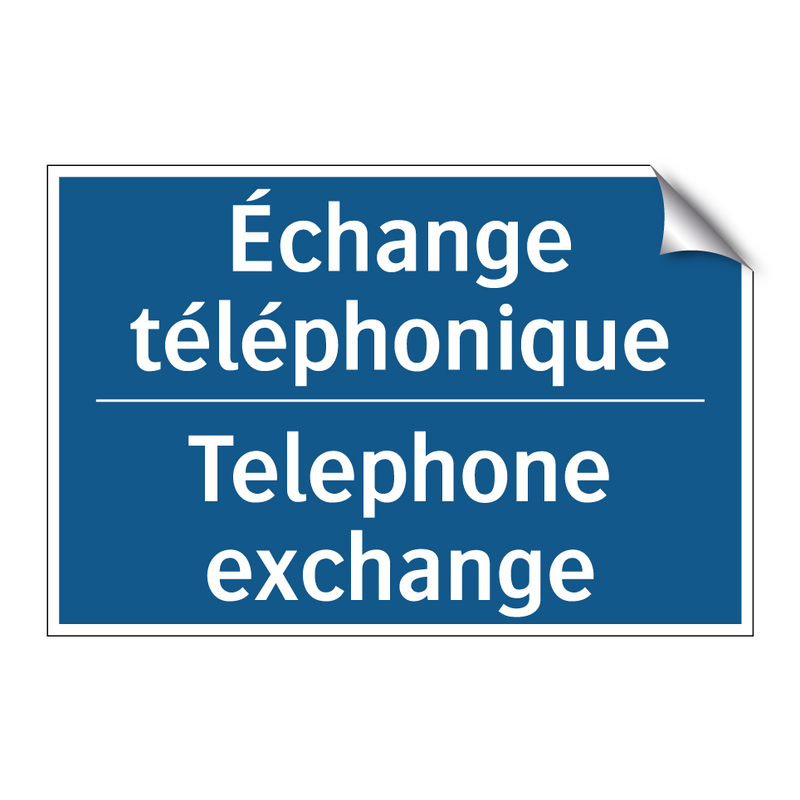 Échange téléphonique - Telephone exchange