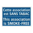 Cette association est SANS TABAC /.../ - This association is SMOKE-FREE