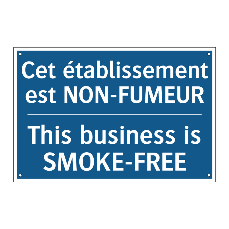 Cet établissement est NON-FUMEUR /.../ - This business is SMOKE-FREE