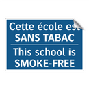 Cette école est SANS TABAC - This school is SMOKE-FREE