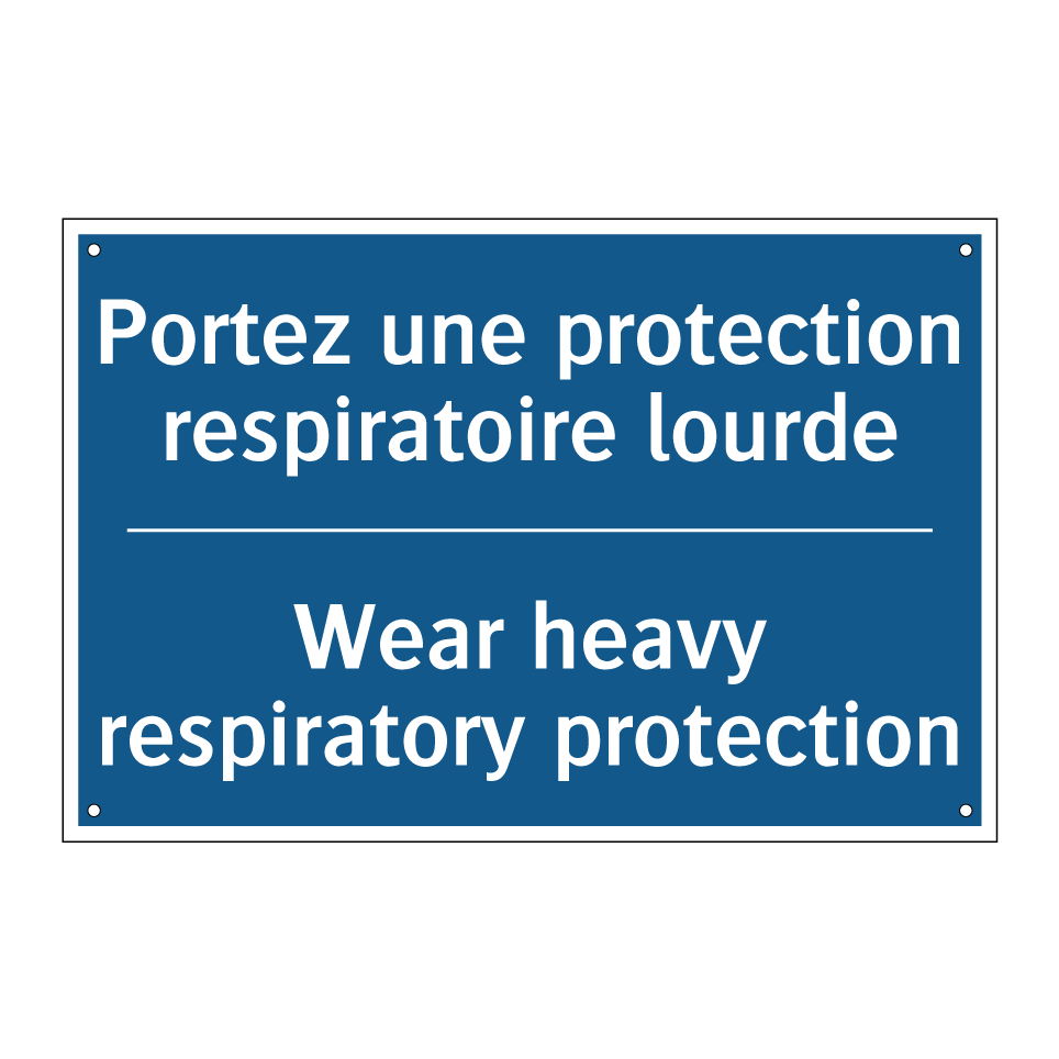 Portez une protection respiratoire  /.../ - Wear heavy respiratory protection /.../