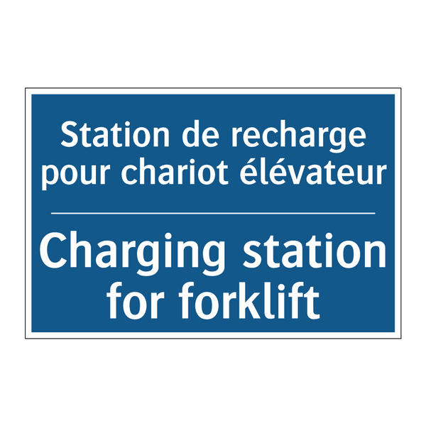 Station de recharge pour chariot  /.../ - Charging station for forklift