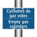 Cylindres de gaz vides - Empty gas cylinders