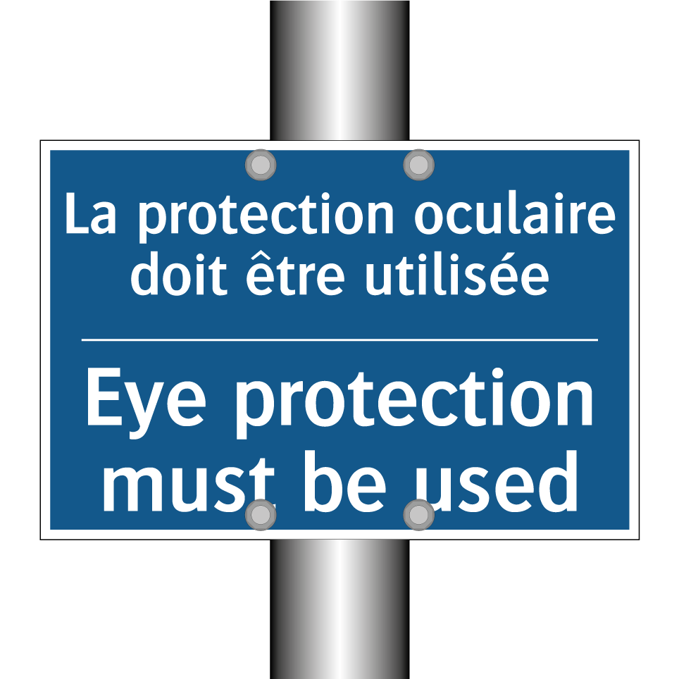 La protection oculaire doit être  /.../ - Eye protection must be used