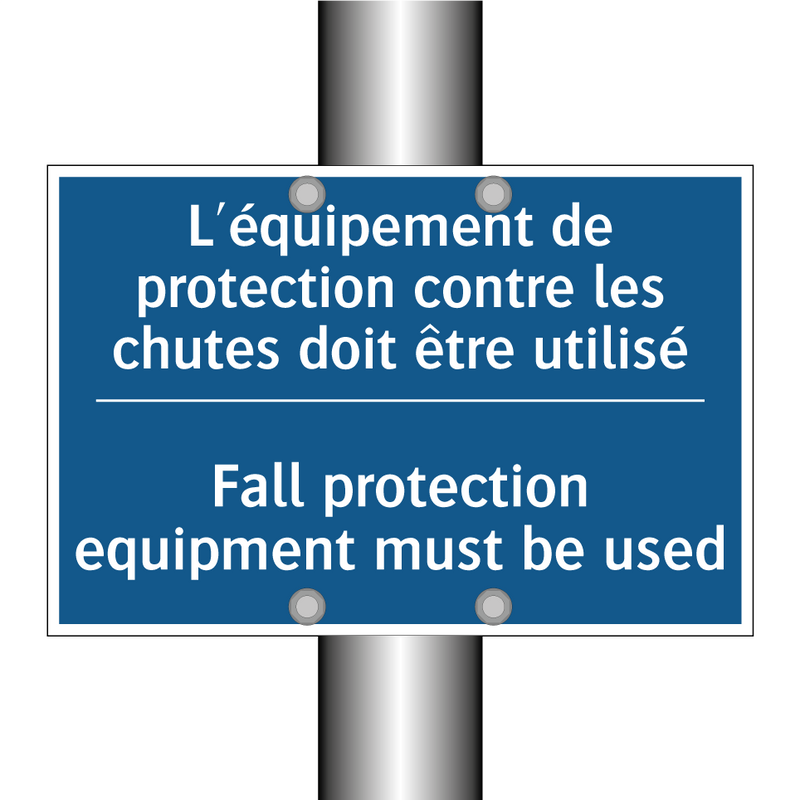 L'équipement de protection contre  /.../ - Fall protection equipment must  /.../