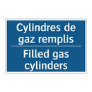 Cylindres de gaz remplis - Filled gas cylinders