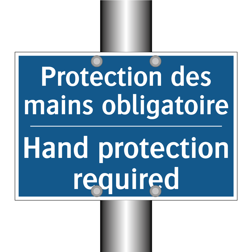 Protection des mains obligatoire /.../ - Hand protection required