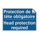 Protection de la tête obligatoire /.../ - Head protection required