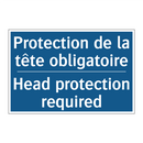 Protection de la tête obligatoire /.../ - Head protection required