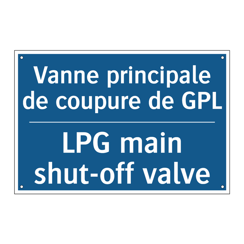 Vanne principale de coupure de  /.../ - LPG main shut-off valve