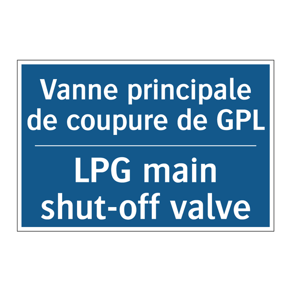 Vanne principale de coupure de  /.../ - LPG main shut-off valve