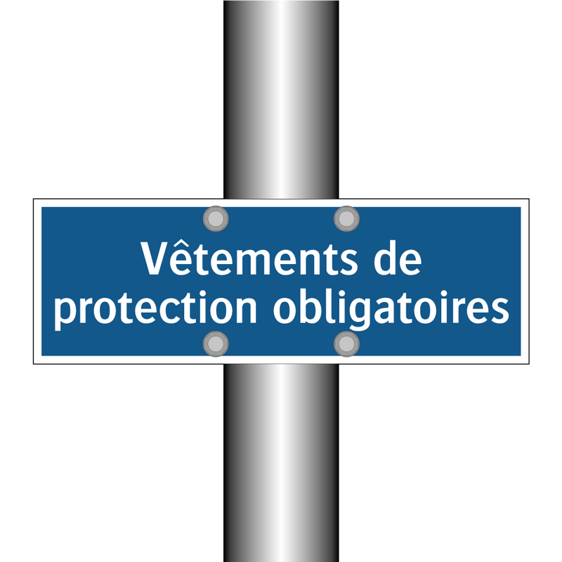 Vêtements de protection obligatoires
