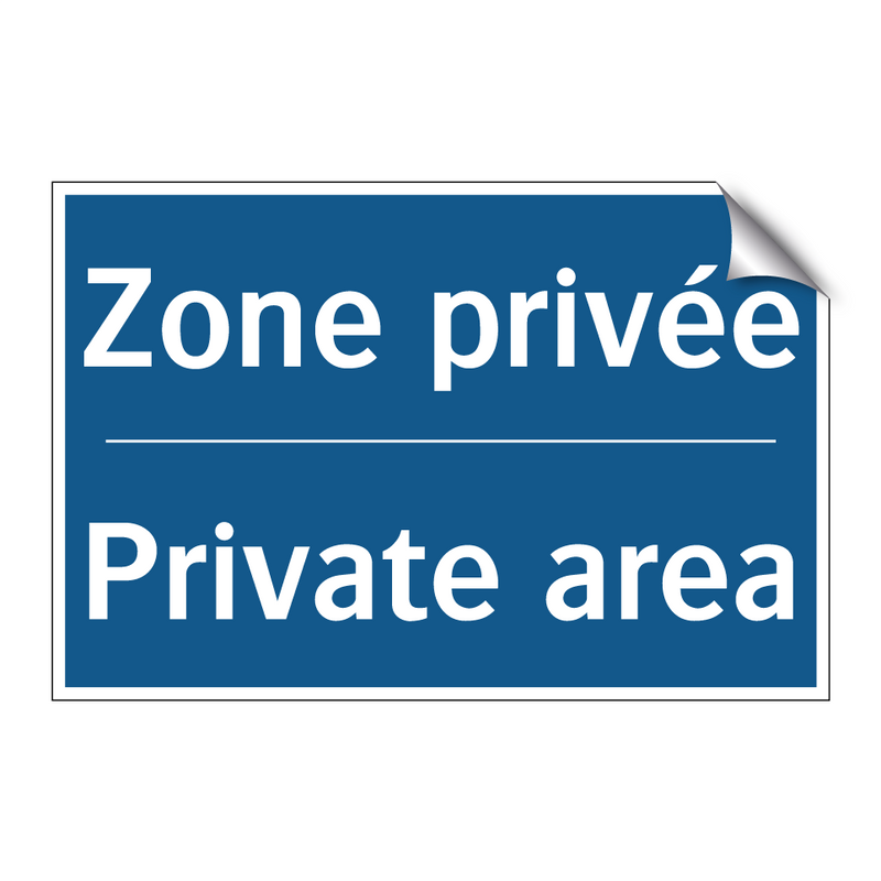Zone privée - Private area