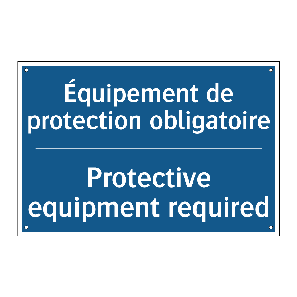 Équipement de protection obligatoire /.../ - Protective equipment required