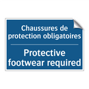 Chaussures de protection obligatoires /.../ - Protective footwear required