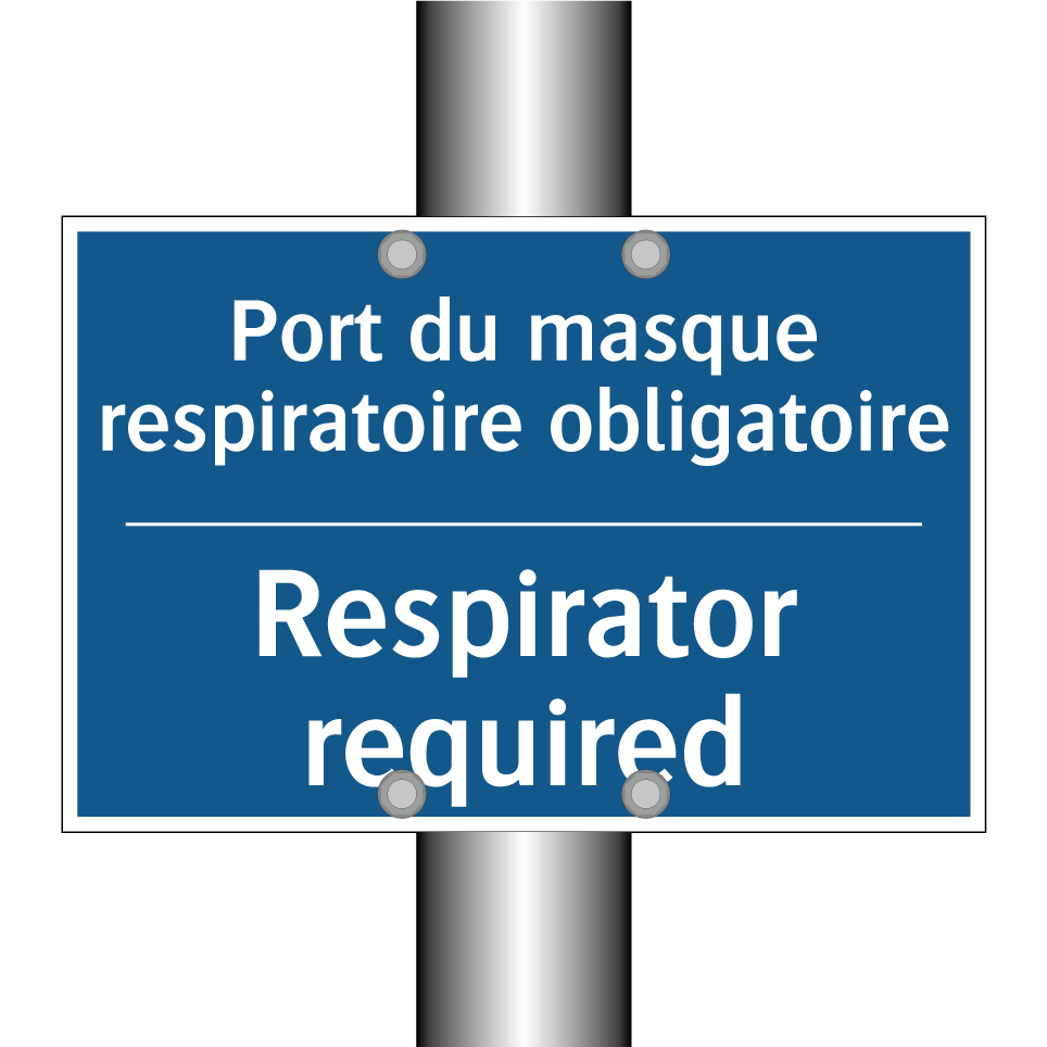 Port du masque respiratoire obligatoire /.../ - Respirator required