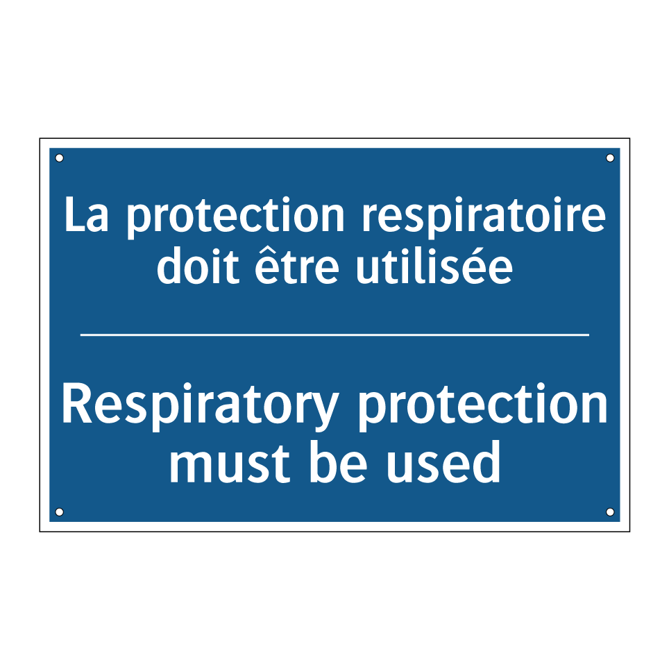 La protection respiratoire doit  /.../ - Respiratory protection must be  /.../