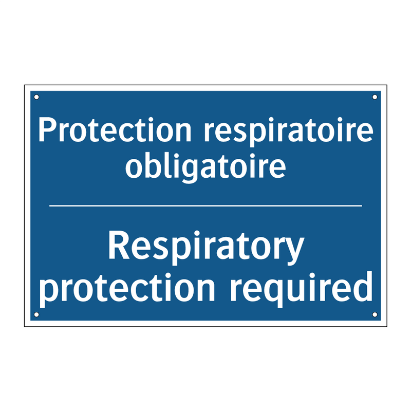 Protection respiratoire obligatoire /.../ - Respiratory protection required /.../