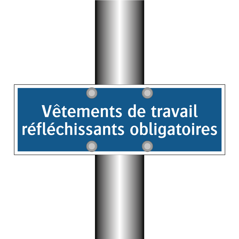 Vêtements de travail réfléchissants obligatoires