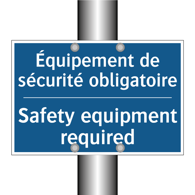 Équipement de sécurité obligatoire /.../ - Safety equipment required