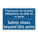 Chaussures de sécurité obligatoires  /.../ - Safety shoes beyond this point