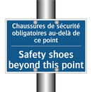 Chaussures de sécurité obligatoires  /.../ - Safety shoes beyond this point