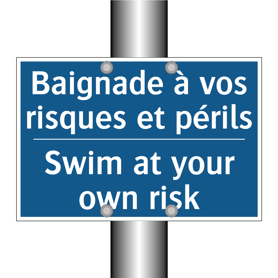 Baignade à vos risques et périls /.../ - Swim at your own risk