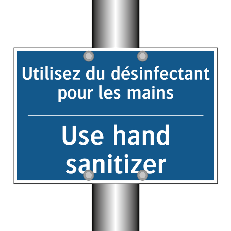Utilisez du désinfectant pour  /.../ - Use hand sanitizer
