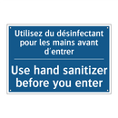 Utilisez du désinfectant pour  /.../ - Use hand sanitizer before you  /.../