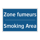 Zone fumeurs - Smoking Area
