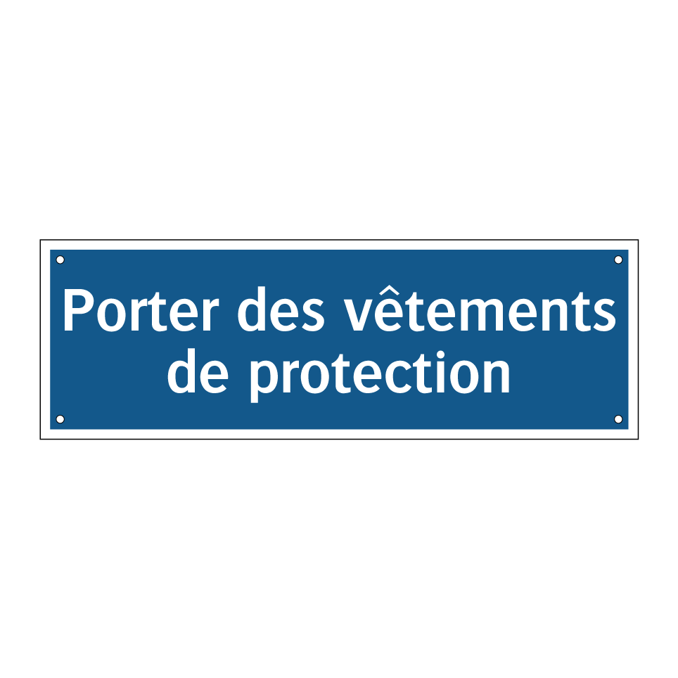 Porter des vêtements de protection