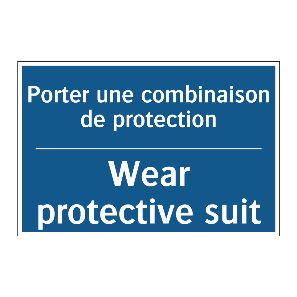 Porter une combinaison de protection /.../ - Wear protective suit