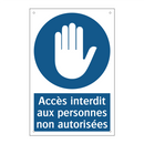 Accès interdit aux personnes non autorisées