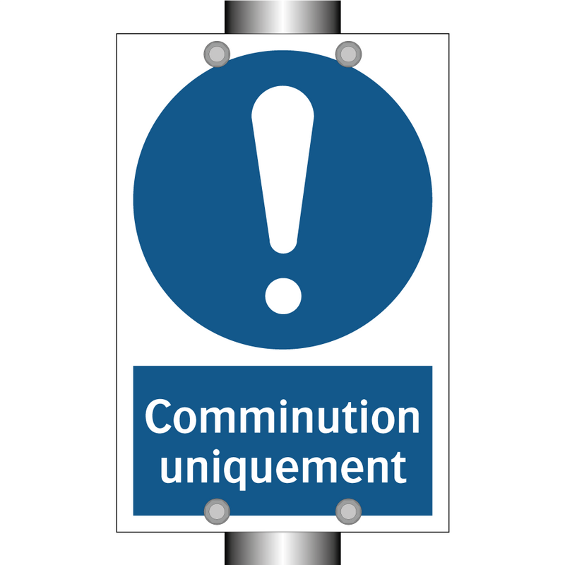 Comminution uniquement