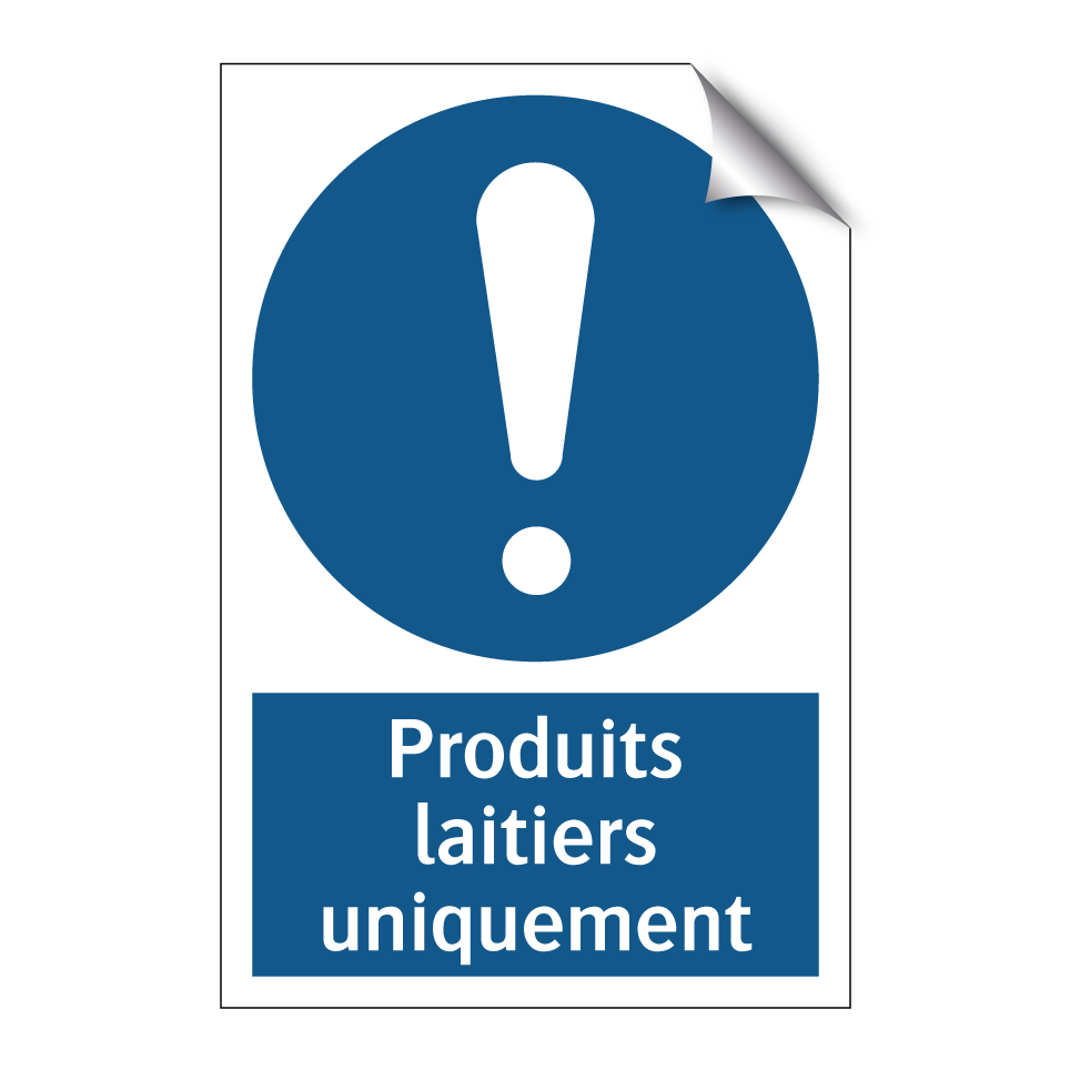 Produits laitiers uniquement