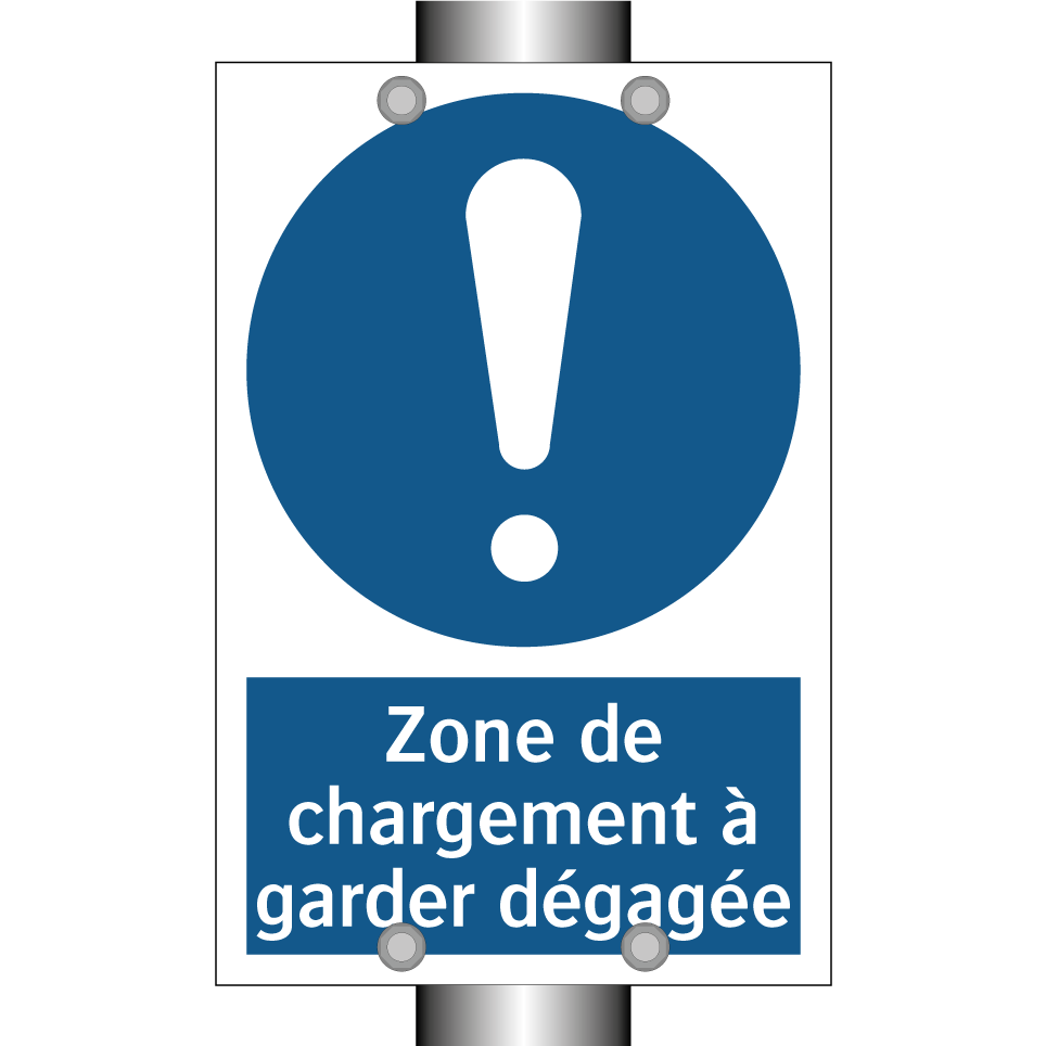 Zone de chargement à garder dégagée