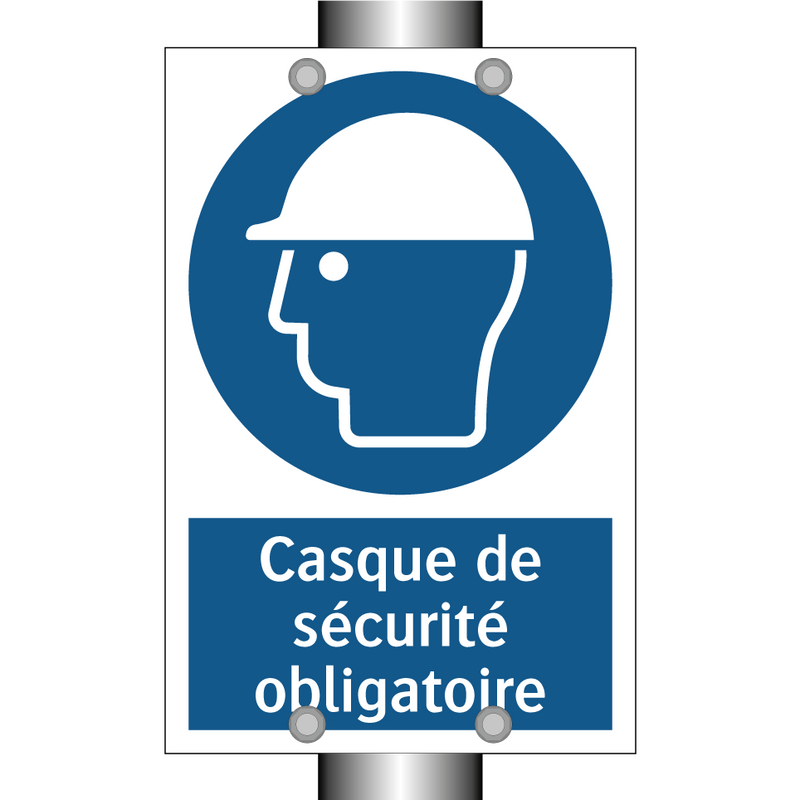 Casque de sécurité obligatoire