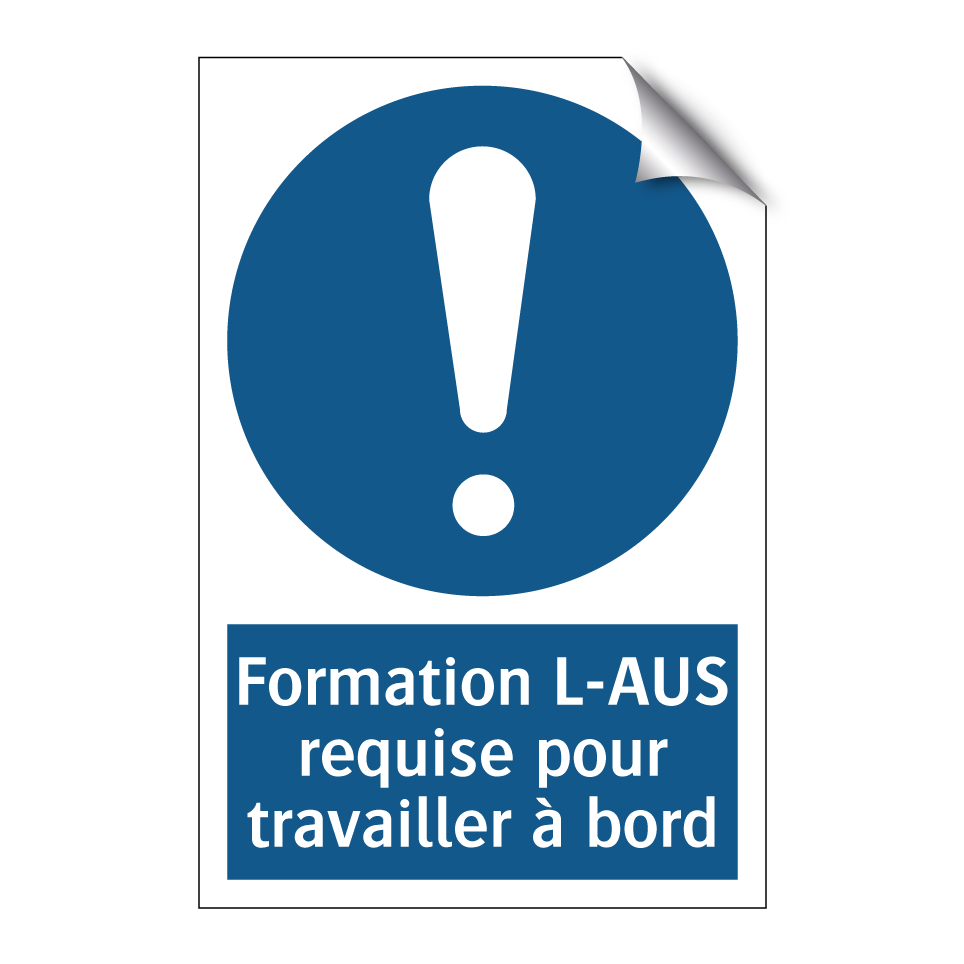 Formation L-AUS requise pour travailler à bord