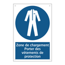 Zone de chargement Porter des vêtements de protection