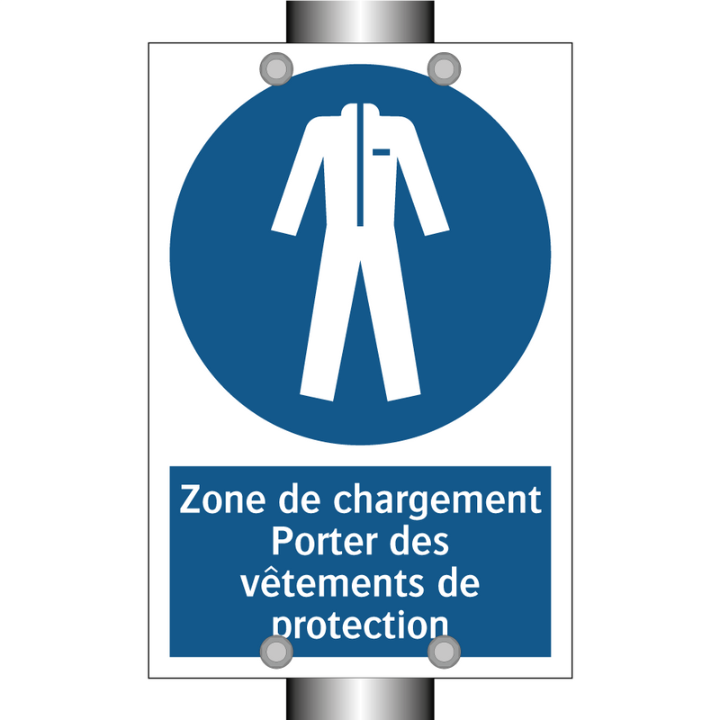Zone de chargement Porter des vêtements de protection
