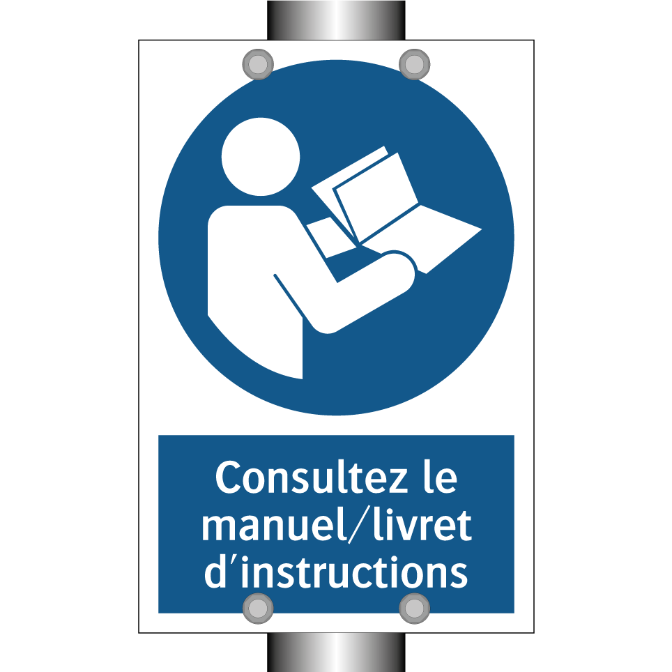 Consultez le manuel/livret d'instructions