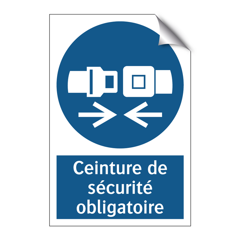 Ceinture de sécurité obligatoire