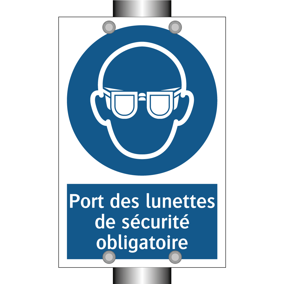 Port des lunettes de sécurité obligatoire