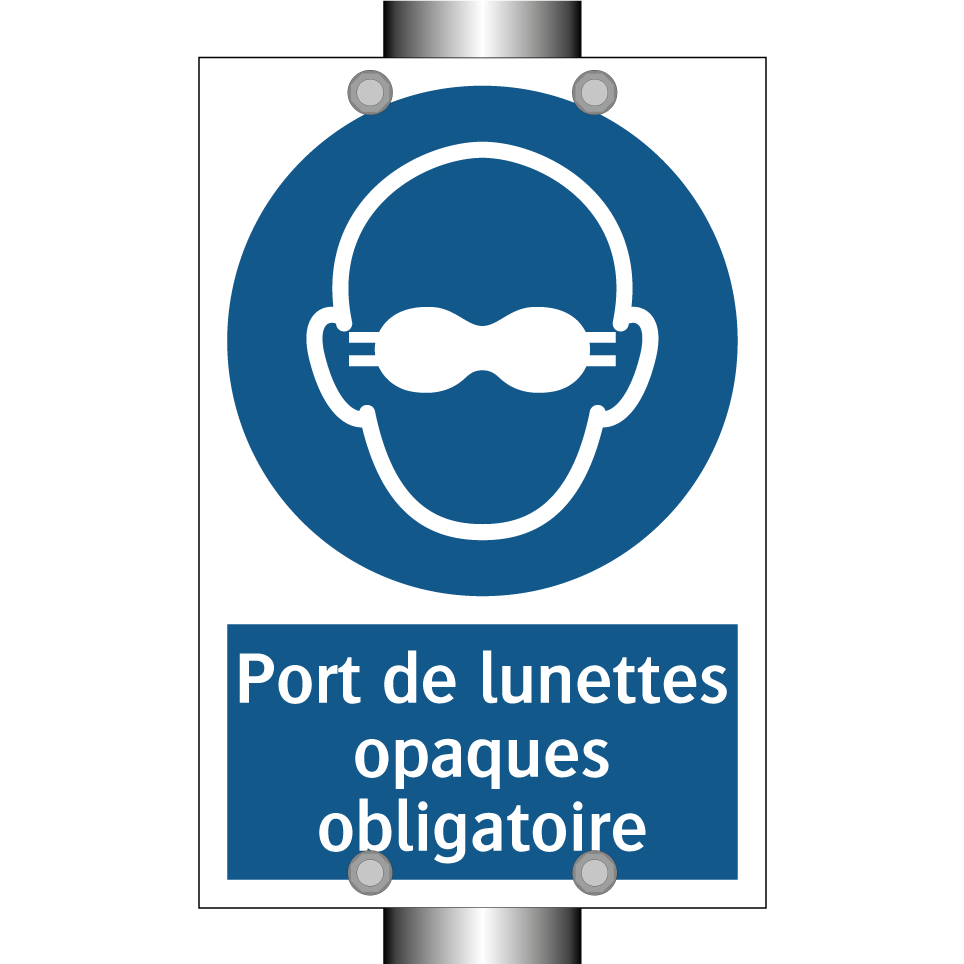 Port de lunettes opaques obligatoire